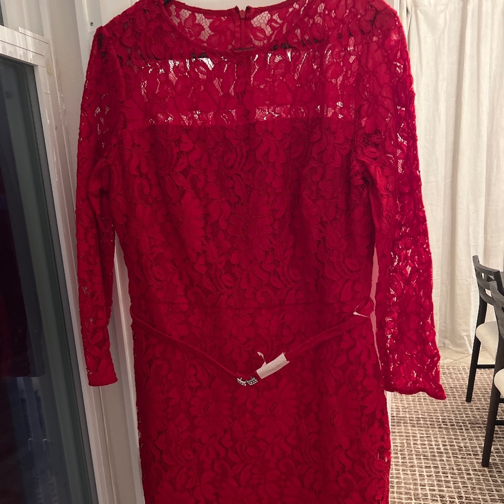 Lauren Ralph Lauren Women's Lace Floral Dress 12 - Picture 2 of 8